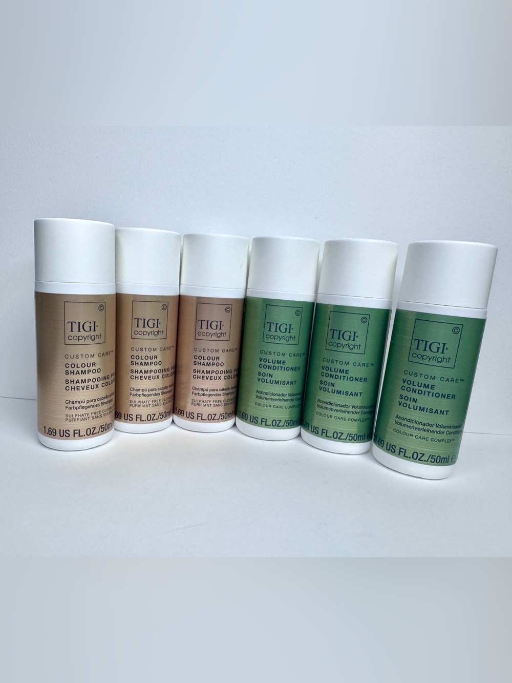 TIGI Custom Care Colour Shampoo & Volume Conditioner - 3 of Each NEW